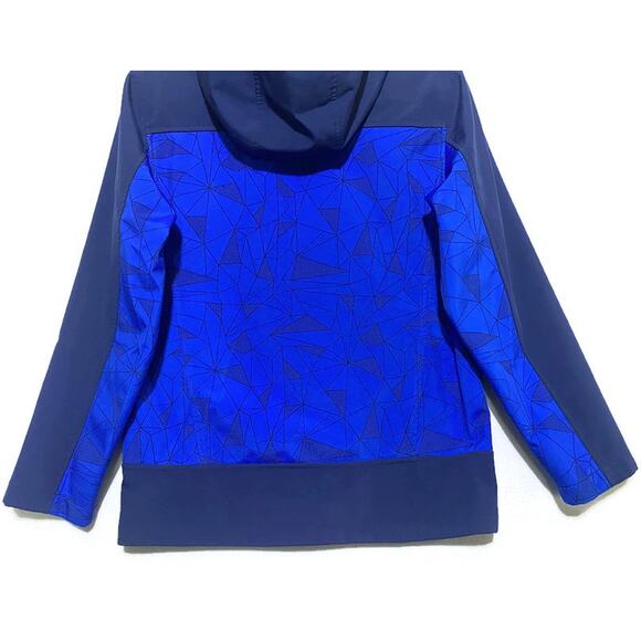 Free Country Zip Up Hoodie Jacket Youth Size 14-16 XXL Softshell Blue & Black - Picture 6 of 7